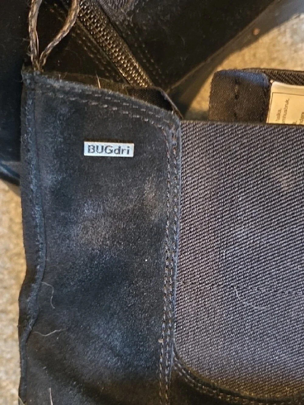Black Men's Snow Chelsea Boots - With Metal Studs